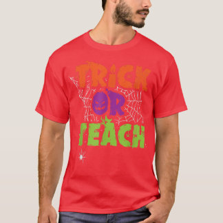 Trick or leeach Lazy Halloween Kostüm Funny Teache T-Shirt