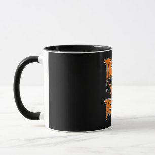 Trick or lehren Funny Easy Halloween Lehrer Schule Tasse