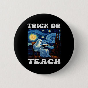 Trick or lehrer Halloween van Gogh St. Button
