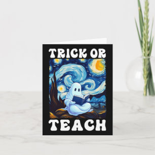 Trick or lehrer Halloween van Gogh St. Karte