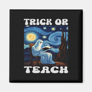 Trick or lehrer Halloween van Gogh St. Magnet