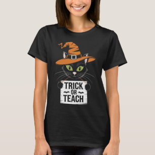 Trick Or Teach Groovy Lehrer Halloween Retro T-Shi T-Shirt