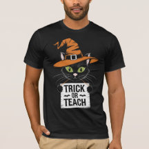 Trick Or Teach Groovy Lehrer Halloween Retro