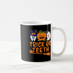 Trick Or Teeth Funny Dentist Halloween Dental Squa Kaffeetasse