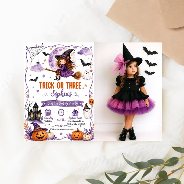 Trick or Three 3. Geburtstag Einladung (Von Creator hochgeladen)