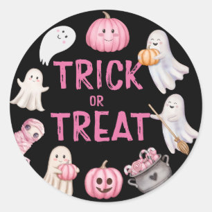 Trick Or Three Halloween-Geist 3. Geburtstagsfeier Runder Aufkleber