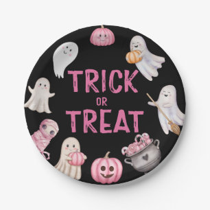 Trick Or Three Halloween-Geister-Geburtstagsfeier Pappteller