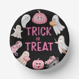 Trick Or Three Halloween Ghost 3rd Birthday Party Pappteller