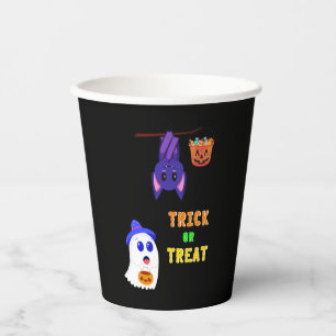 Trick or Treat Bats Candy 31 UK Oktober Halloween Pappbecher