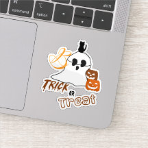 Trick or Treat Boo mit Back Cat und Pumpkin