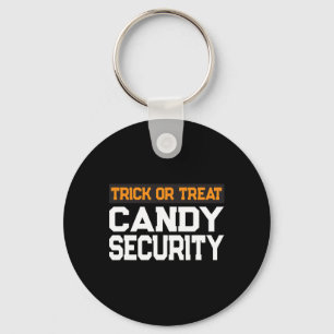 Trick or Treat Candy Security Mama Vater Halloween Schlüsselanhänger
