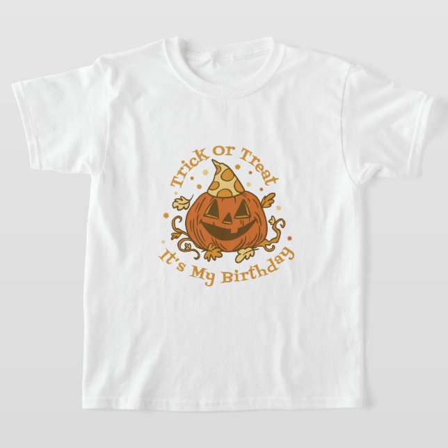 Trick or Treat Halloween Birthday T-Shirt (Ablage )
