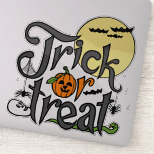 trick or treat    Halloween design Aufkleber