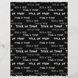 Trick or Treat Halloween Gemustertes Scrapbook