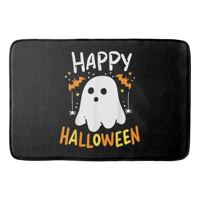 Trick or Treat Halloween Ghost Badematte (Vorderseite)