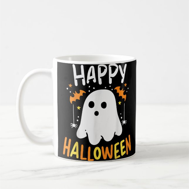 Trick or Treat Halloween Ghost Kaffeetasse (Links)