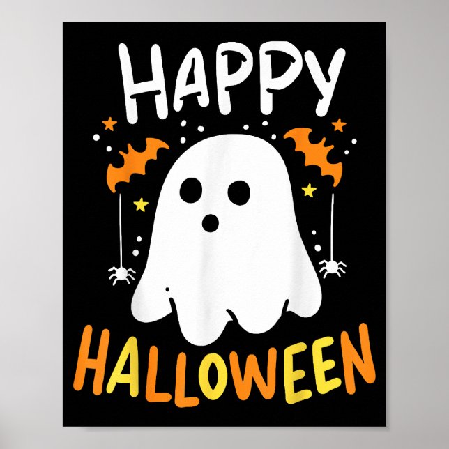 Trick or Treat Halloween Ghost Poster (Vorne)
