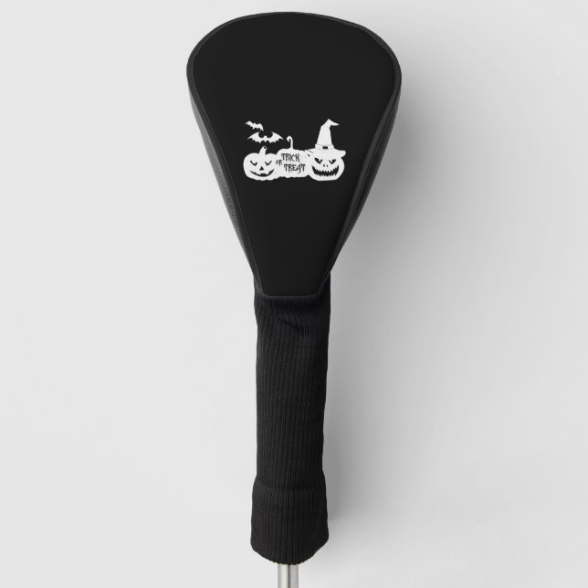Trick or Treat - Halloween - Halloween Treat bag Golf Headcover (Vorderseite)