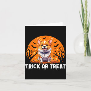 Trick Or Treat Halloween Hund Karte