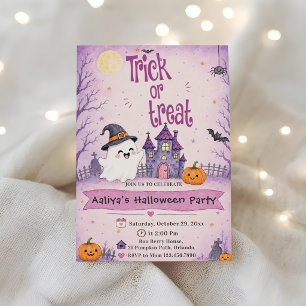 Trick or Treat Halloween-Party Einladung