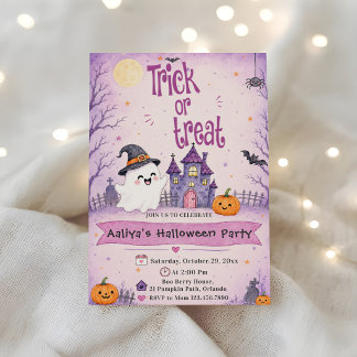 Trick or Treat Halloween-Party Einladung