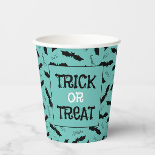 Trick or Treat Halloween-Party Fledermäuse Pappbecher