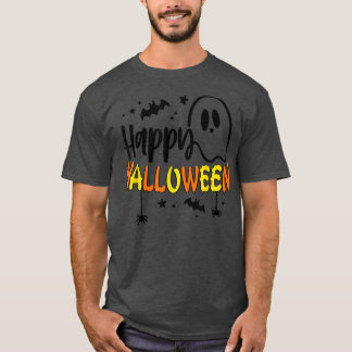 Trick or Treat Halloween Pumpkin Ghost Boo Happy H T-Shirt