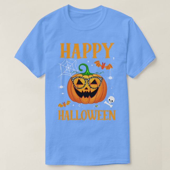 Trick or Treat Halloween Pumpkin Happy Halloween T-Shirt (Design vorne)