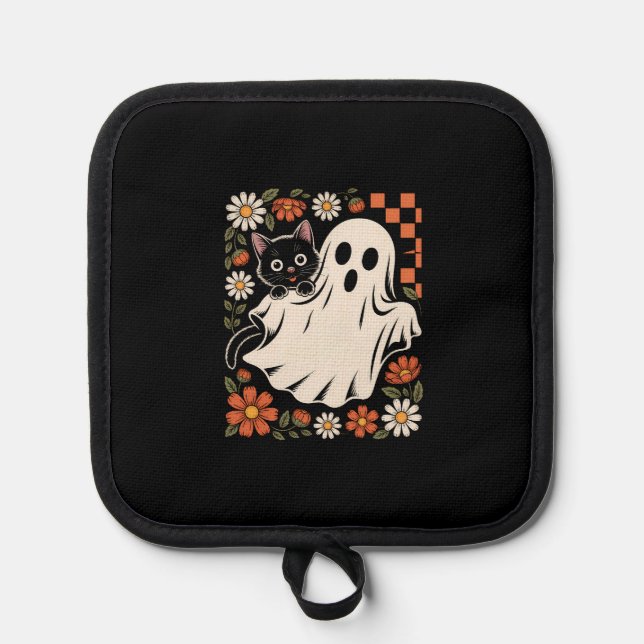Trick or Treat Halloween Topflappen (Vorderseite)