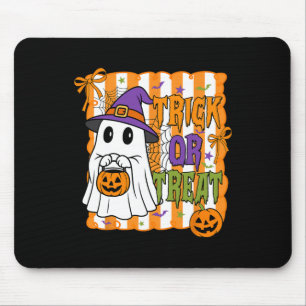 Trick or Treat Happy Halloween Pumpkin Ghost Boy G Mousepad
