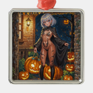 Trick or Treat Körperbemalung, Tapferes Halloween  Ornament Aus Metall