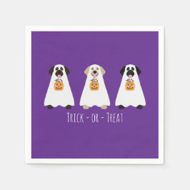 Trick or Treat Labrador Retriever Ghost Hunde Serviette