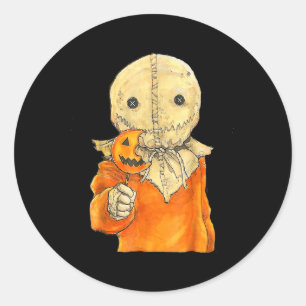 Trick or Treat Niedlich Skull Halloween 2025 Kostü Runder Aufkleber