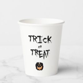 Trick or treat pumpkin pappbecher