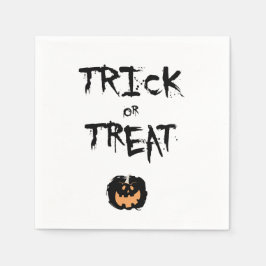 Trick or treat pumpkin serviette