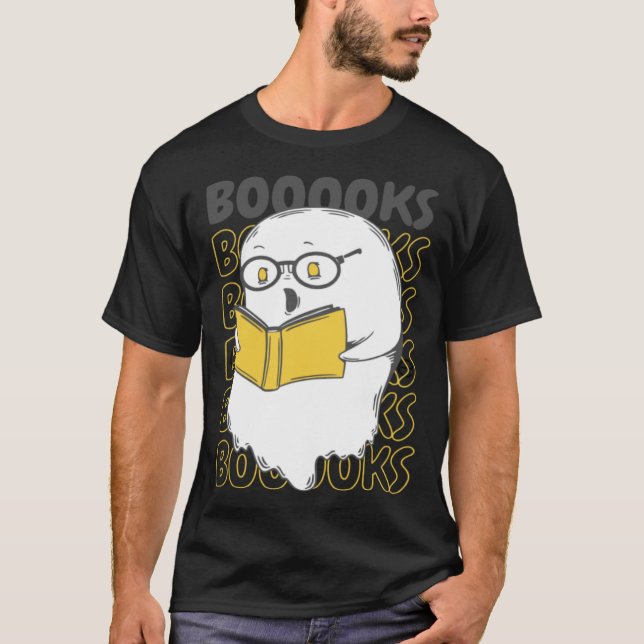 Trick or Treat Spooky Books Halloween Graphic Tees (Vorderseite)