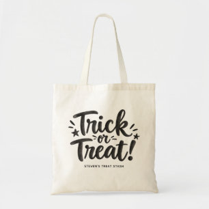 Trick or Treat Typografie Halloween-Süßigkeiten Tragetasche