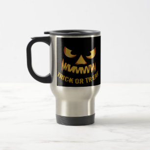 Trick or Treat with Pumpkin Face Reisebecher