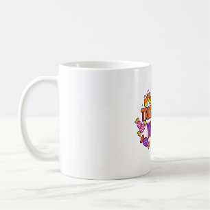 Trick Or Treat Yo Self Lustige Halloween-Typografi Kaffeetasse
