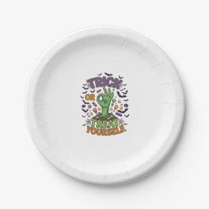 Trick Or Treat Yourself Zombie-Hand-Halloween-Süßi Pappteller