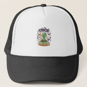 Trick Or Treat Yourself Zombie-Hand Halloween-Süßi Truckerkappe