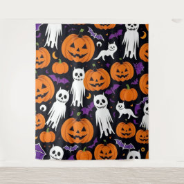Trick-or-Treating Wandteppich