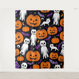 Trick-or-Treating Wandteppich