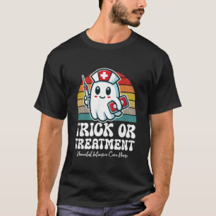 Trick Or Treatment Halloween Neugeborenen-Intensiv T-Shirt
