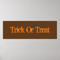 Trick or Treatment Poster