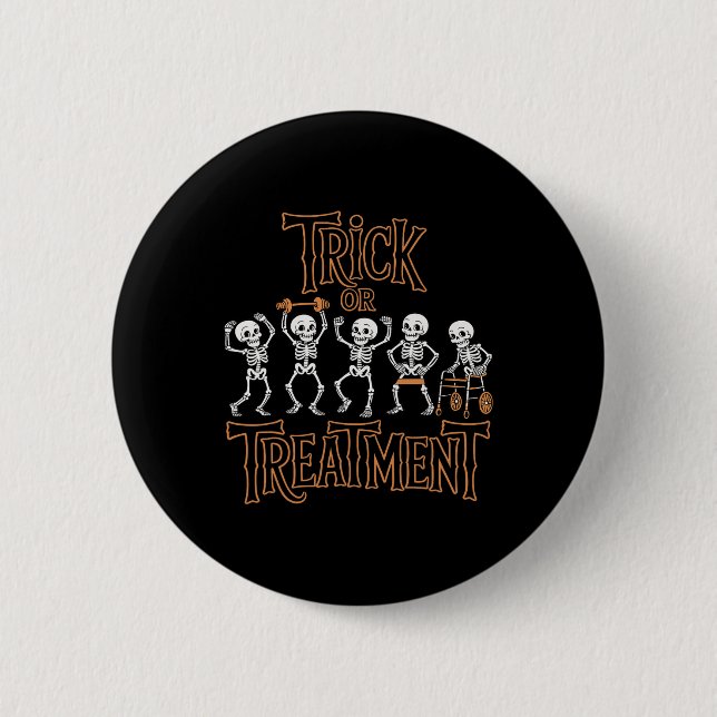 Trick or Treatment Pt Physical Therapist H Button (Vorderseite)