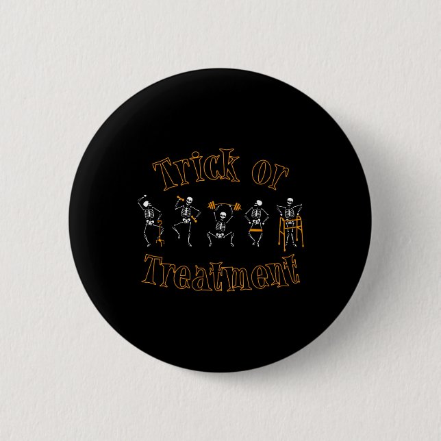 Trick or Treatment Pt Physical Therapist H Button (Vorderseite)