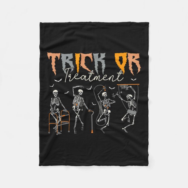 Trick or Treatment Pt Physical Therapist H Fleecedecke (Vorderseite)