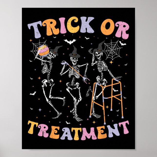 Trick or Treatment Pt Physical Therapist H Poster (Vorne)