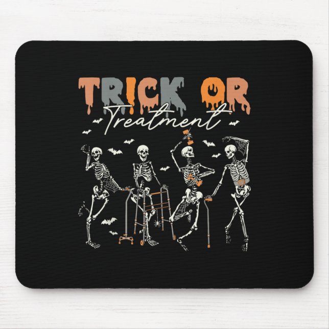 Trick Or Treatment Pt Physical Therapy Therapist H Mousepad (Vorne)